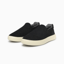 YUOOL SLIP ON NERO, tênis sem cadarço em lã merino italiana, design moderno e confortável.