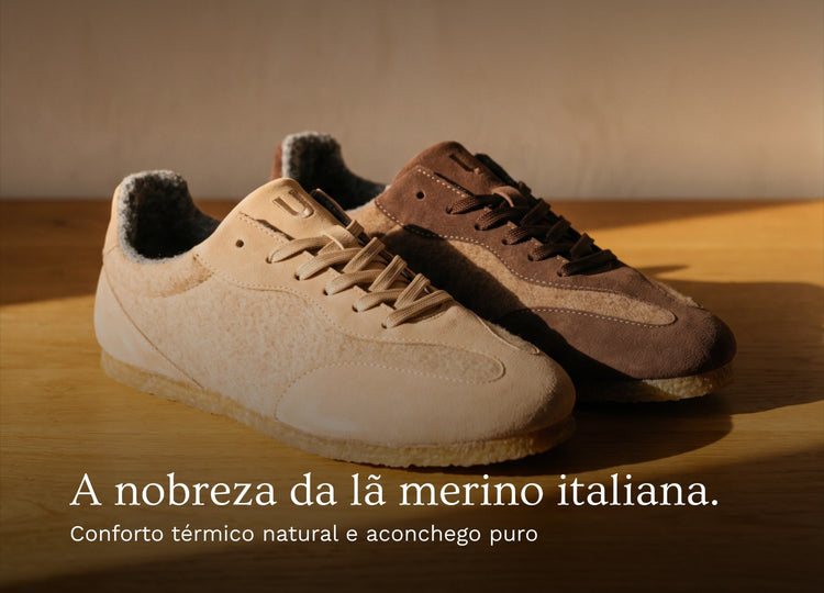 Tênis de lã merino Yuool: a nobreza da lã merino italiana