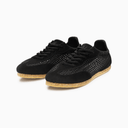 Yuool Low Summer Edition Nero visto de frente, biqueira em suede preta