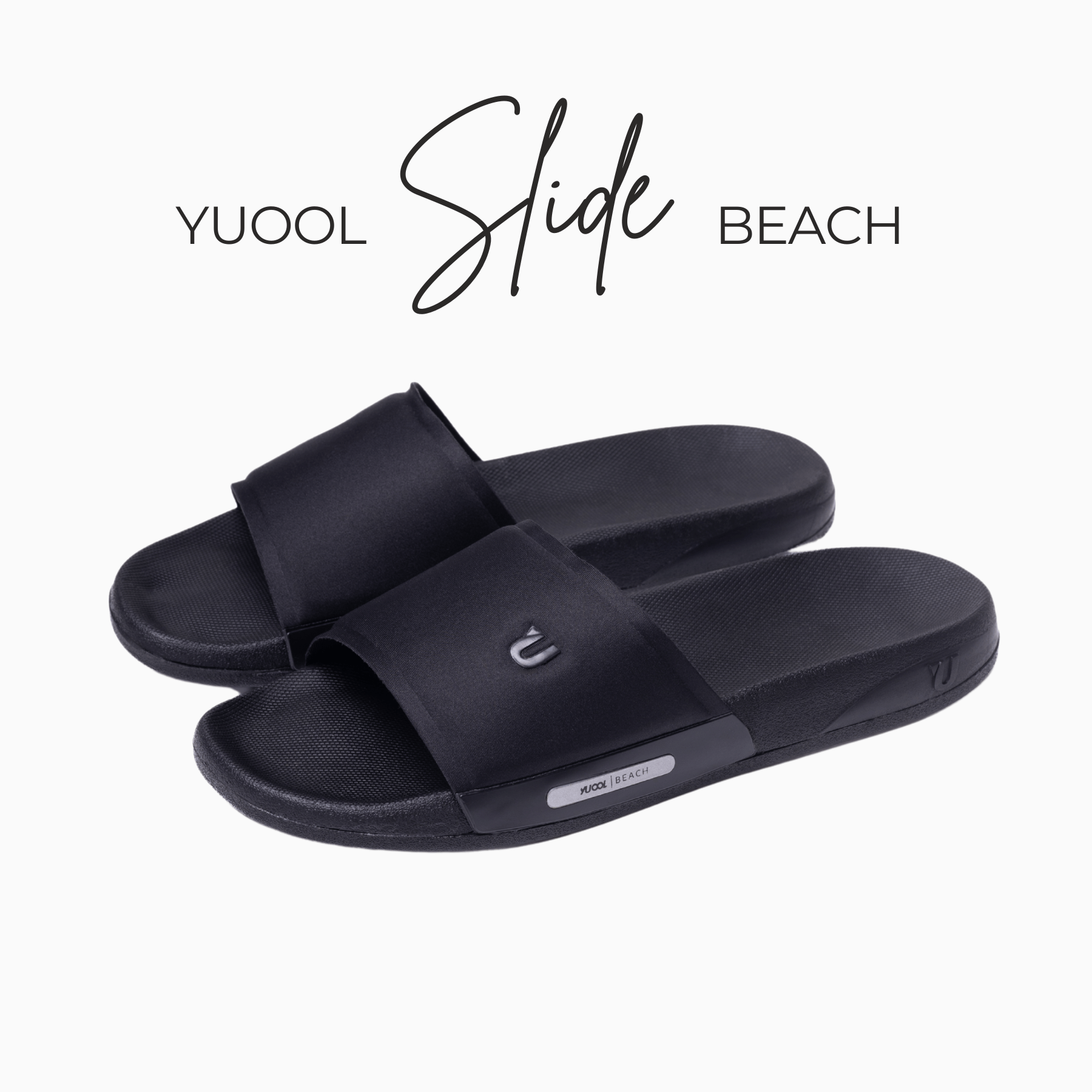 Yuool Slide Beach Nero - estilo atemporal e sustentável